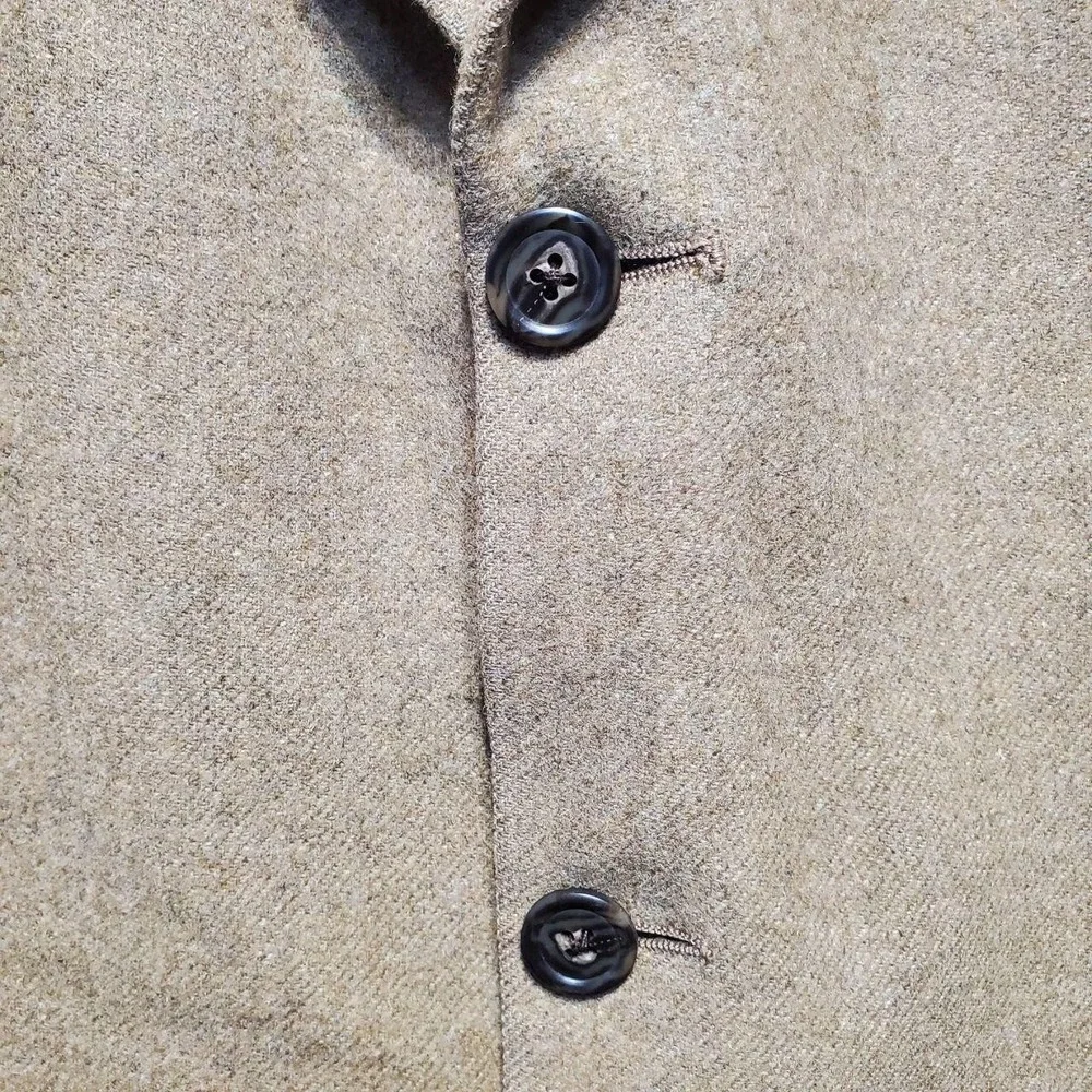 VTG Bill Blass Camel Hair Blazer Mens 42R Tan Sport Coat‎ Made USA 80s Old Money